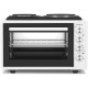 ELECTRIC MICRO OVEN WITH 2 HOB  URBAN CHEF 3702 WH (37LT / ΛΕΥΚΟ)
